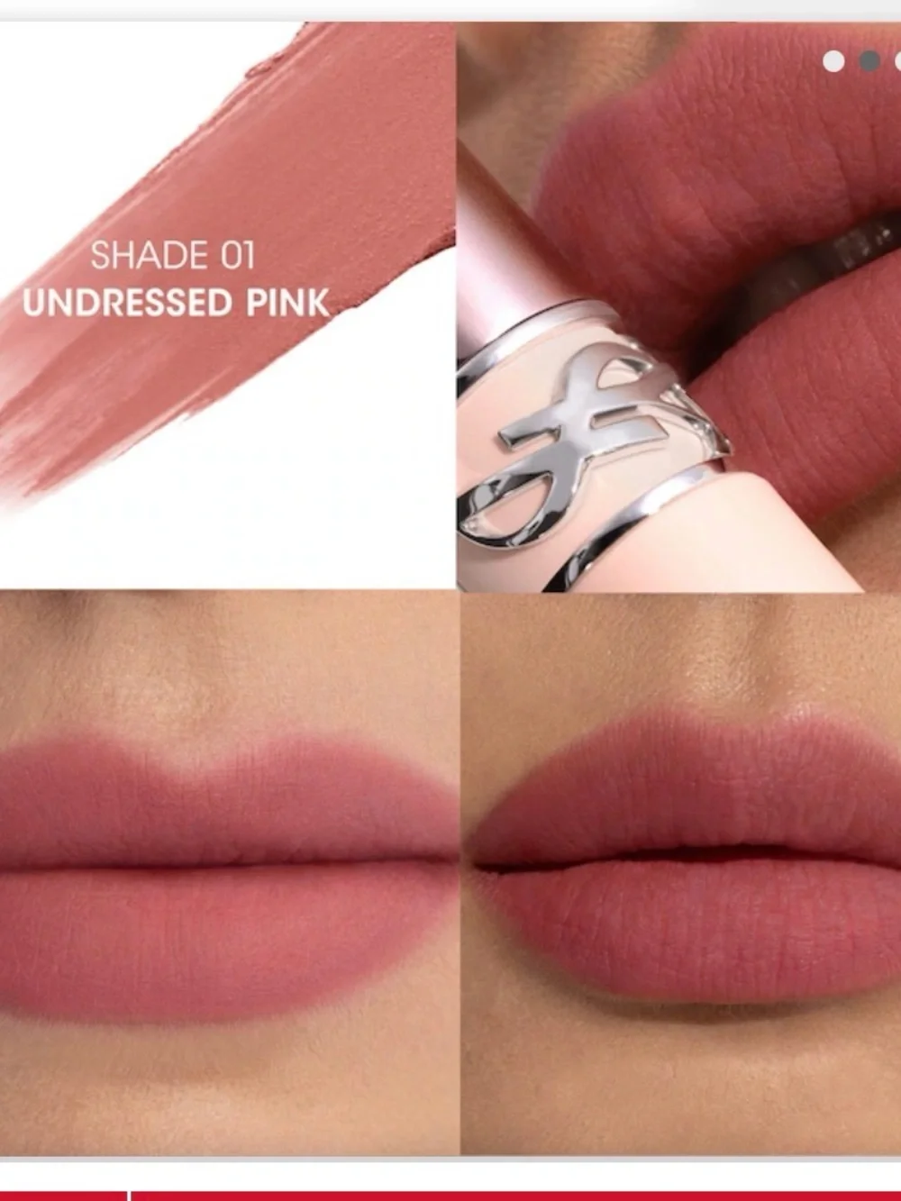 Yves Saint Laurent Pink Nude Lipstick - Creamy Matte Finish